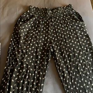 Mossimo Black and White Palazzo Pants (M)